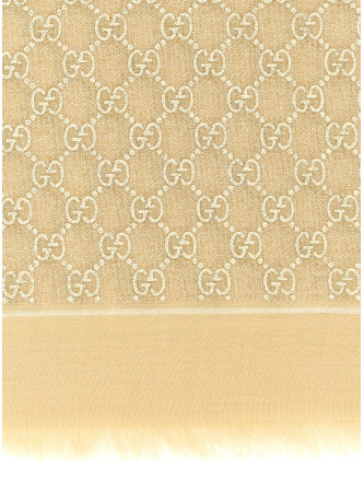 Шарф, платок GUCCI GG lamé shawl (8100223G3489078) #
