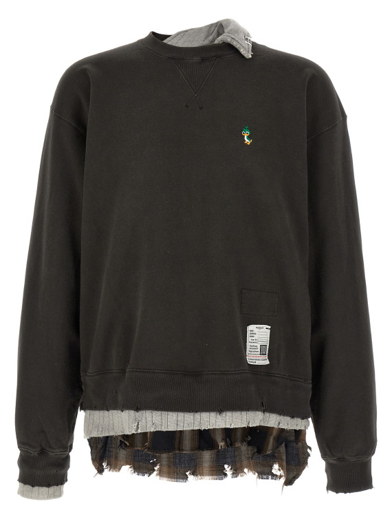 Толстовка MAISON MIHARA YASUHIRO Three layer sweatshirt (J16PO752BLACK) #1