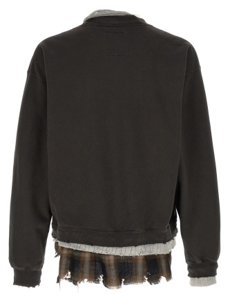 Толстовка MAISON MIHARA YASUHIRO Three layer sweatshirt (J16PO752BLACK) #
