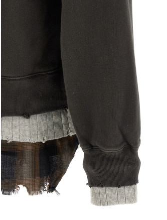 Толстовка MAISON MIHARA YASUHIRO Three layer sweatshirt (J16PO752BLACK) #