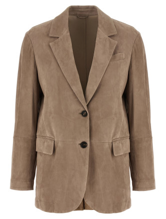 Suede blazer