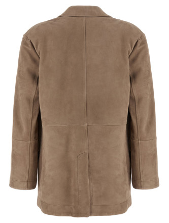 Пиджак, костюм BRUNELLO CUCINELLI Suede blazer (MPCAI7366C4191) #