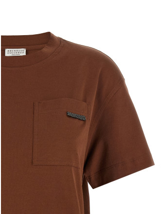 Футболка BRUNELLO CUCINELLI 'Shiny Tab' (M0T81EC710C9092) #