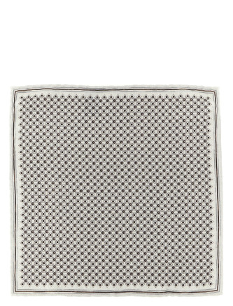 Галстук, папильон BRUNELLO CUCINELLI Double face silk pocket clutch bag