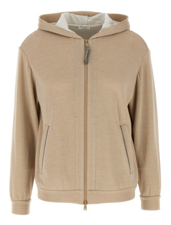 Свитер, кардиган BRUNELLO CUCINELLI 'Precious Zipper Pull'