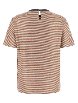 Футболка BRUNELLO CUCINELLI 'Shiny Collar Detail' (MQ977DU500C2095) #