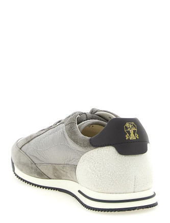 Кроссовки BRUNELLO CUCINELLI Deer and suede sneakers (MZUKOKA348CYL24) #