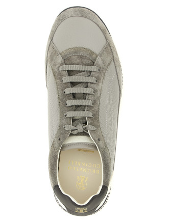 Кроссовки BRUNELLO CUCINELLI Deer and suede sneakers (MZUKOKA348CYL24) #