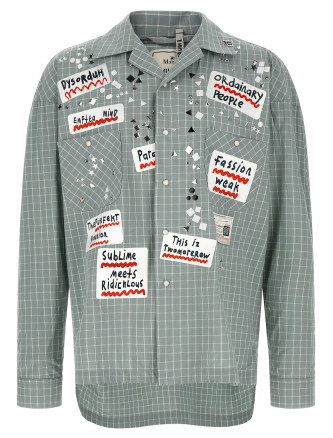 Рубашка, блузка MAISON MIHARA YASUHIRO Shirt adhesive decorations