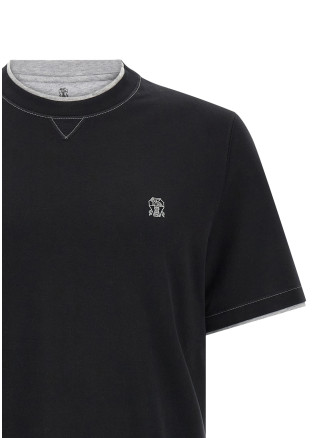 Футболка BRUNELLO CUCINELLI Double layer t-shirt (M0B137451GCGB88) #