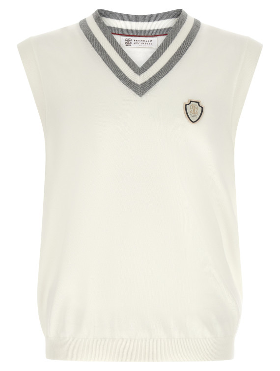 Жилет BRUNELLO CUCINELLI Logo patch vest (M29203607FCJ068) #1