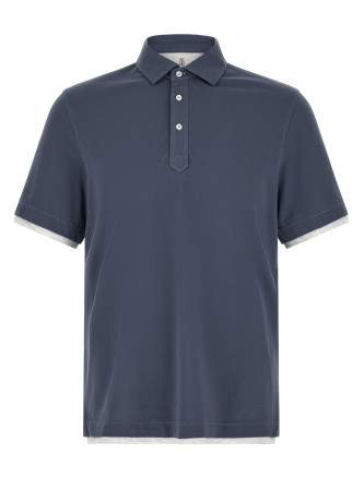 Double layer polo shirt
