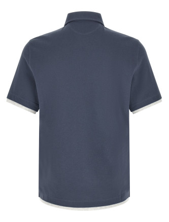 Поло BRUNELLO CUCINELLI Double layer polo shirt (ME8543966CBL48) #