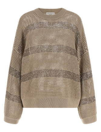 Свитер, кардиган BRUNELLO CUCINELLI 'Dazzling Stripes'