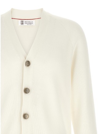Свитер, кардиган BRUNELLO CUCINELLI English ribbed cardigan (M29400116CO312) #