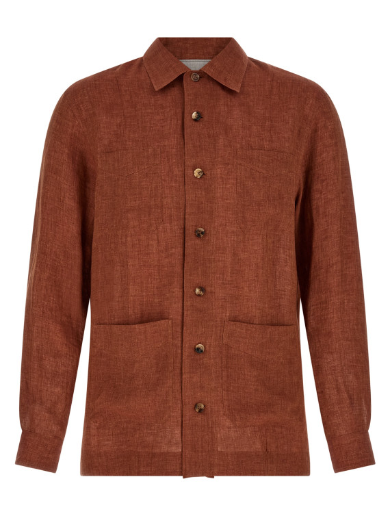 Рубашка, блузка BRUNELLO CUCINELLI Linen shirt (MF6300648C036) #1