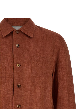 Рубашка, блузка BRUNELLO CUCINELLI Linen shirt (MF6300648C036) #
