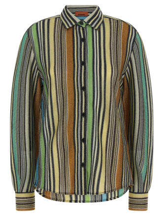 Lamé viscose shirt