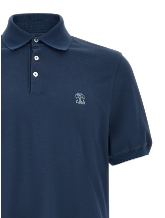 Поло BRUNELLO CUCINELLI Logo piqué polo shirt (ME8548788CPW89) #