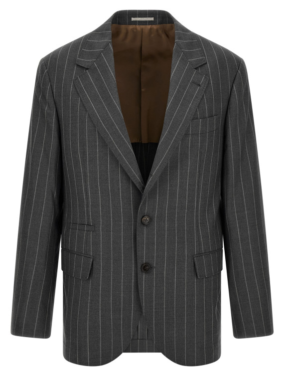 Блейзер BRUNELLO CUCINELLI Pinstripe blazer (MG4657BTCC002) #1