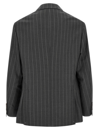 Блейзер BRUNELLO CUCINELLI Pinstripe blazer (MG4657BTCC002) #