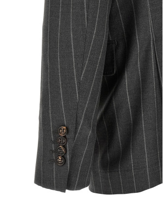 Блейзер BRUNELLO CUCINELLI Pinstripe blazer (MG4657BTCC002) #