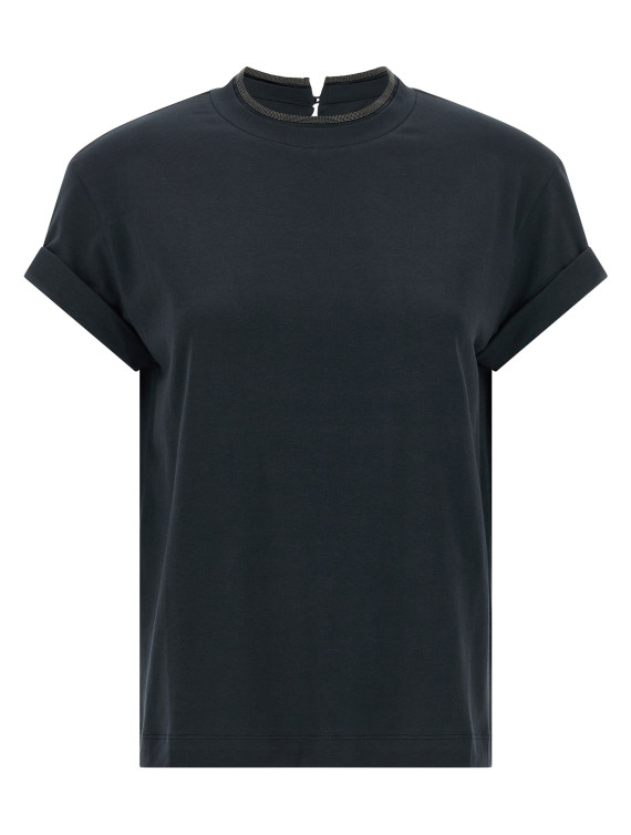 Футболка BRUNELLO CUCINELLI 'Shiny Collar' (M0T18BD200C4224) #1