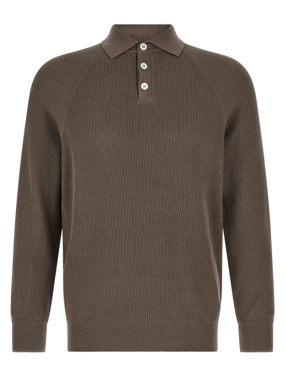 Поло BRUNELLO CUCINELLI English coast polo shirt (M29400105CLL90) #1