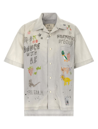 Рубашка, блузка MAISON MIHARA YASUHIRO Graffiti print shirt