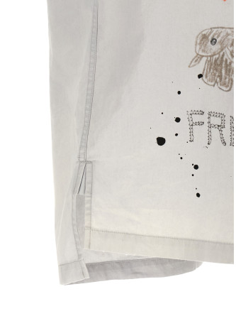 Рубашка, блузка MAISON MIHARA YASUHIRO Graffiti print shirt (J16SH184LTGRAY) #