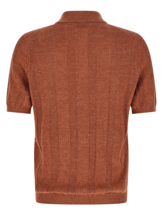 Поло BRUNELLO CUCINELLI Wide ribbed polo shirt (M2L707815CYM65) #