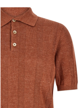 Поло BRUNELLO CUCINELLI Wide ribbed polo shirt (M2L707815CYM65) #