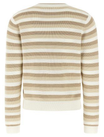 Свитер, кардиган BRUNELLO CUCINELLI Striped cotton sweater (M19271030CEI62) #