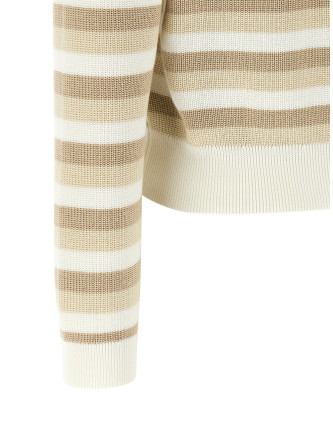 Свитер, кардиган BRUNELLO CUCINELLI Striped cotton sweater (M19271030CEI62) #