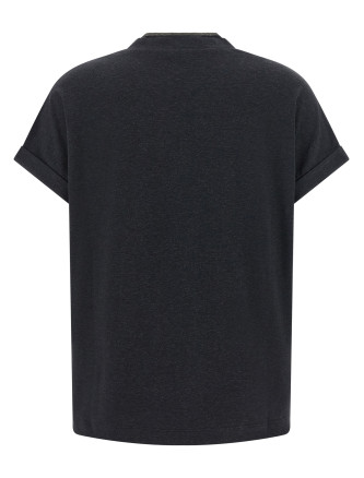 Футболка BRUNELLO CUCINELLI 'Shiny Trims' (MPT18BD222C055) #