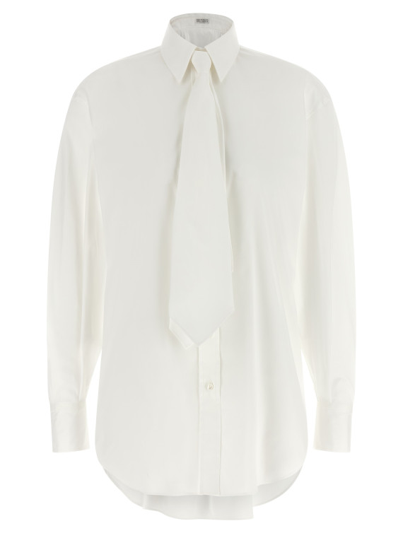 Рубашка, блузка BRUNELLO CUCINELLI Shirt with tie (MP091M3A56C159) #1