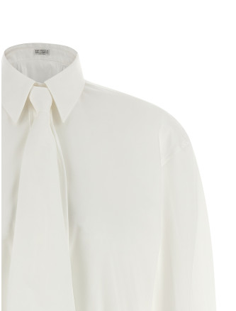 Рубашка, блузка BRUNELLO CUCINELLI Shirt with tie (MP091M3A56C159) #