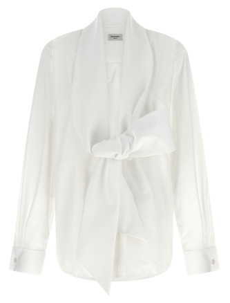 Lavallière collar shirt