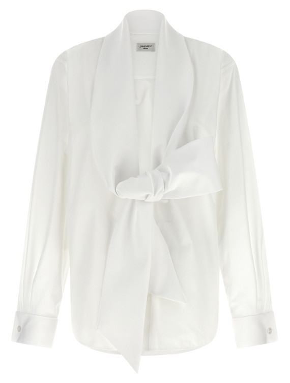 Рубашка, блузка SAINT LAURENT Lavallière collar shirt (870726Y1H489000) #1
