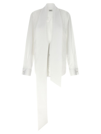 Рубашка, блузка SAINT LAURENT Lavallière collar shirt (870726Y1H489000) #