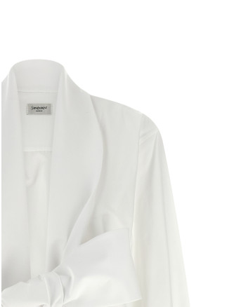 Рубашка, блузка SAINT LAURENT Lavallière collar shirt (870726Y1H489000) #
