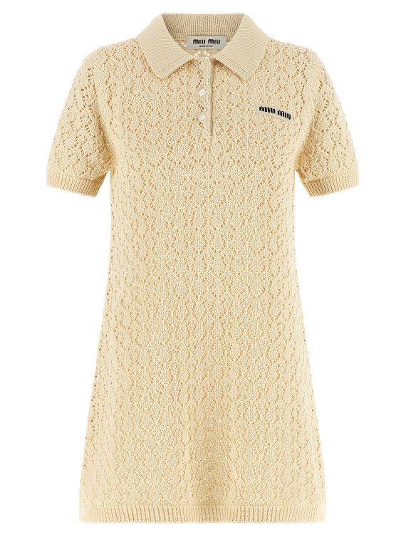 Мини MIU Openwork cotton dress (MMA939SOOO191AF0304) #1
