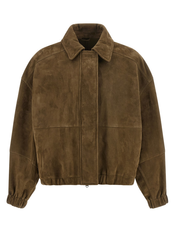 Кожаная куртка BRUNELLO CUCINELLI 'Shiny Zipper Pull' (MPCAI7594PC9801) #1