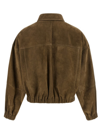 Кожаная куртка BRUNELLO CUCINELLI 'Shiny Zipper Pull' (MPCAI7594PC9801) #