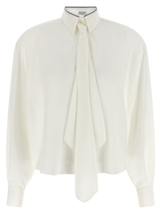 Рубашка, блузка BRUNELLO CUCINELLI 'Shiny Collar'