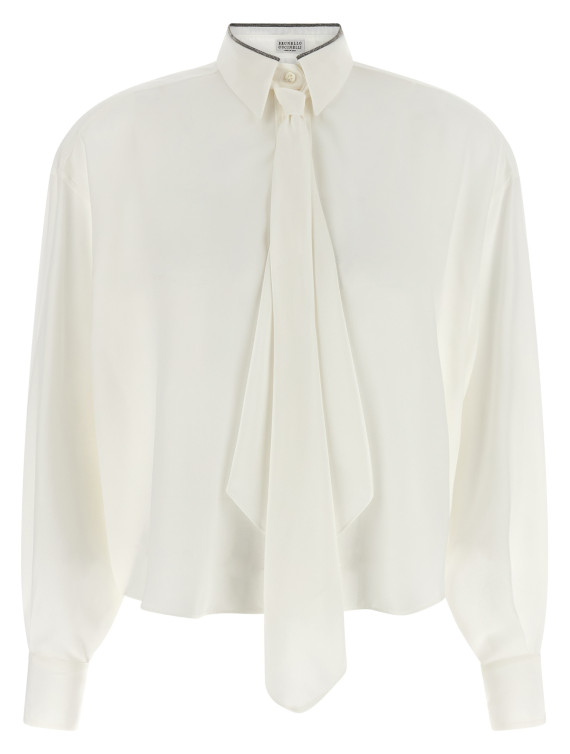 Рубашка, блузка BRUNELLO CUCINELLI 'Shiny Collar' (MP993M3A26C600) #1