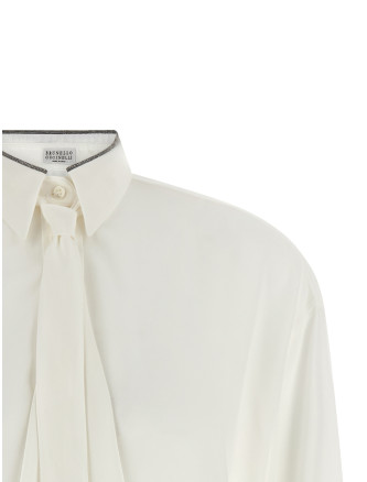 Рубашка, блузка BRUNELLO CUCINELLI 'Shiny Collar' (MP993M3A26C600) #