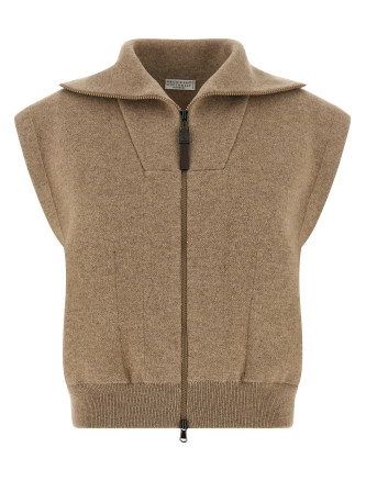 'Shiny Zipper Pull' vest