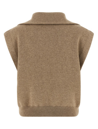 Жилет BRUNELLO CUCINELLI 'Shiny Zipper Pull' (M12237846PC077) #
