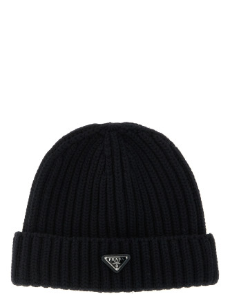Triangle logo beanie